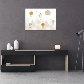 Obraz - Lietajúce balóny (70x50 cm)