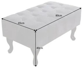 Taburetka 37474 Chesterfield Antik šedá  - Komfort-nábytok