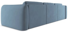 Svetlomodrá rohová pohovka (ľavý roh) Hoku – Makamii