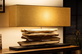 Stolná lampa z naplaveného dreva Riverine natural