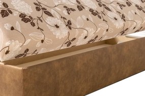 váľanda Tony, 200x90, hnedá vzor (A9/A76, doska/Perseus)