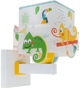 Dalber 63319 - Detské nástenné svietidlo HAPPY JUNGLE 1xE27/15W/230V