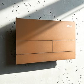 Rea Rea, Ovládacie tlačidlo k podomietkovým systémom WC T-Steel, medená matná, REA-E0053