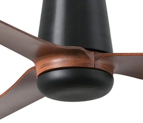 FARO 33831WT - Stropný ventilátor PUNT TUB M hnedá/čierna pr. 132 cm WT + DO