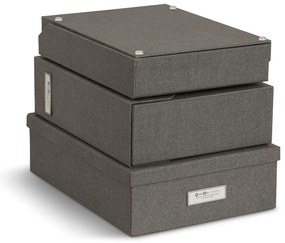 Kartónové organizéry na dokumenty v súprave 5 ks Holger – Bigso Box of Sweden