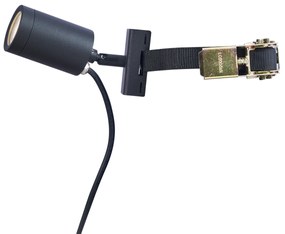 Vonkajší reflektor čierny na strom GU10 50 mm otočný a naklápací IP65 - Solo