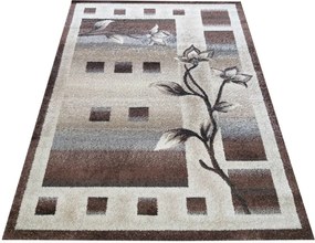 DY OTTO 02 Hnedý koberec Rozmer: 80x150 cm