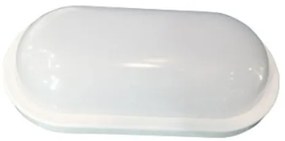ACA Lighting LED prisadené svietidlo DORA 10W/230V/6000K/950Lm/110°/IP65/IK08, oválne biele