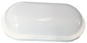 ACA Lighting LED prisadené svietidlo DORA 10W/230V/6000K/950Lm/110°/IP65/IK08, oválne biele