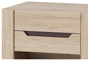 Noční stolek Desjo 52 57 cm dub San Remo