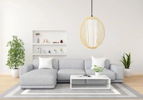 Toolight Toolight, stropné svietidlo 1xE27 APP1634-1CP, prírodná hnedá, OSW-03616