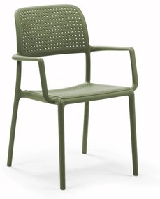 BORA ARMCHAIR záhradná stolička s podrúčkami agave