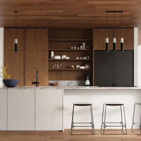 Sollux SL.0650 - Luster na lanku BORGIO 1xGU10/40W/230V betón/kov čierna