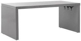 Záhradný betónový stôl v tvare U 180 x 90 cm sivý TARANTO Beliani