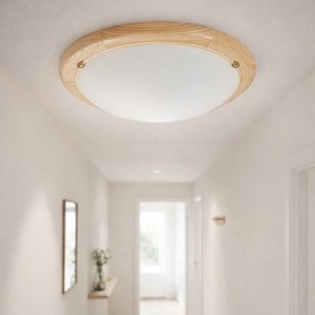 Rabalux UFON stropné drevené svietidlo 2x60W/E27/IP20 - svetlé drevo, 38 cm