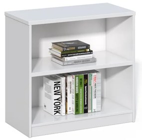 Nízky kancelársky regál Houseland Prime Line 01 80 cm biely