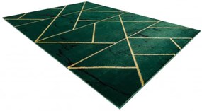 Koberec EMERALD exkluzívny 1012 glamour, styl geometrický, marmur fľaškovo zelený / zlatý