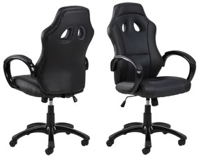 Dizajnová kancelárska stolička Navy, šedá-čierna
