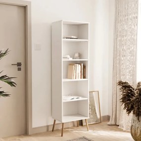 Dizajnová knižnica VALERIA 46cm biela