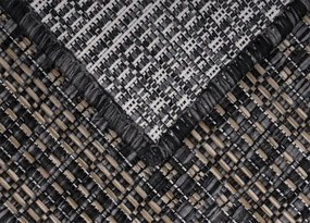 Koberce Breno Kusový koberec ZAGORA 4513 Black, čierna, viacfarebná,120 x 170 cm
