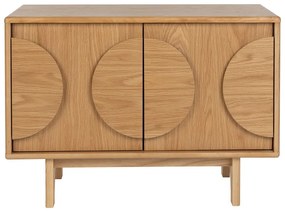 Nízka komoda v dekore duba v prírodnej farbe 82x58 cm Groove - Zuiver