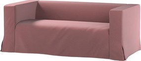 Poťah na sedačku Klippan pre 2 osoby dlhý s rohovými záhybmi farba produktu fialová látka zamatová