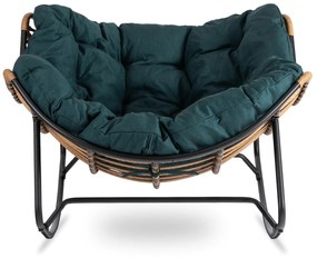 PROXIMA.store - Dizajnové hojdacie záhradné kreslo ELTON FARBA: zelená