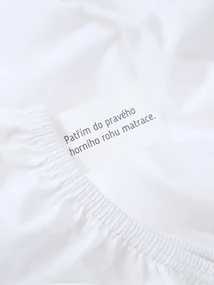 Jersey plachta s elastanom Deluxe 160 × 200 cm – biela