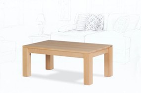 Wooded Konferenční stolek Chicago Standard z masivu BUK Výška stolku: 53 cm