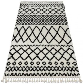 Koberec BERBER SAFI N9040 biely / čierny Fredzle berber marokánsky