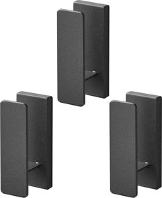 Čierne nástenné kovové háčiky v súprave 3 ks Tower – YAMAZAKI