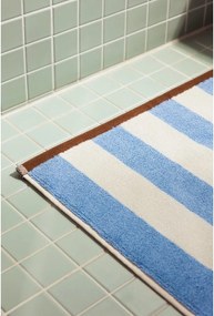 Modrá textilná kúpeľňová predložka 50x80 cm Gobo – noo.ma