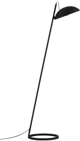 Dizajnová stojaca lampa Flute čierna