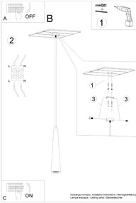 Závesné svietidlo Sula 1, 1x drevené tienidlo