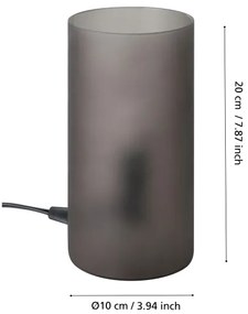 Eglo 901068 - Stolná lampa GEO 1xE14/40W/230V čierna