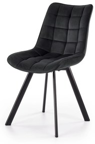 Moderná Čalúnená stolička K332 - Čierna