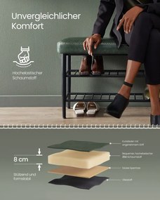 Polica na topánky so sedadlom LSB054C01