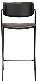 Čierna barová stolička z imitácie kože DAN-FORM Denmark Zed, výška 107 cm