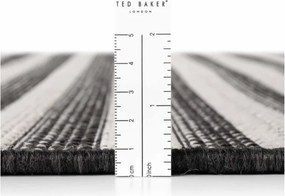 Čierny/krémovobiely vnútorný a vonkajší koberec 160x230 cm Haringey Woodfield – Ted Baker