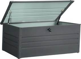 Kovový záhradný úložný box BestBerg ZBK-600A / 600 l / 165 x 70 x 62 cm / šedá