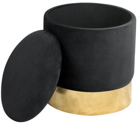 Taburet TANYA samet černý