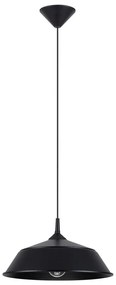 Sollux SL.1328 - Luster na lanku FRIKA 1xE27/15W/230V pr. 34 cm čierna