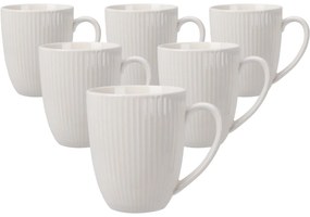 Súprava 6 porcelánových hrnčekov Linie 370 ml