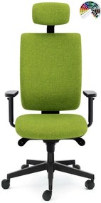 ALBA Kancelárska stolička KENT ŠÉF čalúnenie KOŽA