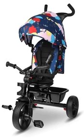 Lionelo - Detská trojkolka HAARI čierna/pestrofarebná