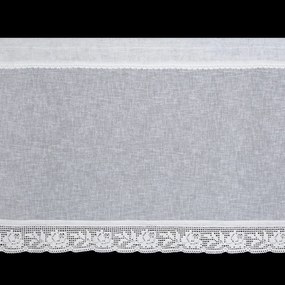 KRÁTKA ZÁCLONA NA PÁSKE LARI 150X60 CM BIELA