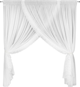ZÁCLONA NA PÁSKE LUISA 400X250 CM BIELA