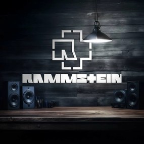 DUBLEZ | Nalepovacie drevené logo - Rammstein