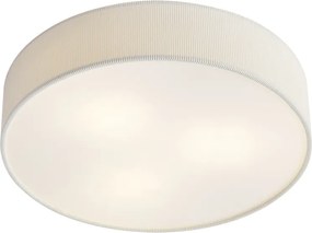 Moderné stropné svietidlo biele so zamatovým tienidlom 46cm 3-Lights - Luz
