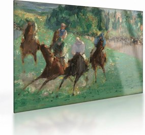 Sklenený obraz - Edouard Manet, At the Races, reprodukcia (70x50 cm)